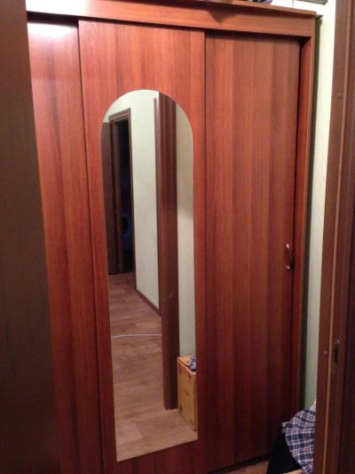 Лот: 4131809. Фото: 1. Шкаф трехстворчатый раздвижной... Шкафы, шкафы-купе