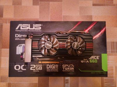 Лот: 8320717. Фото: 1. Asus GeForce GTX 660 OC Edition... Видеокарты