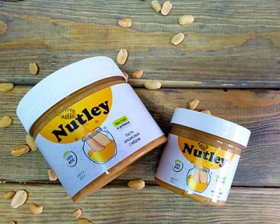 Лот: 10038245. Фото: 1. Арахисовая паста Nutley с медом... Спортивное питание, витамины