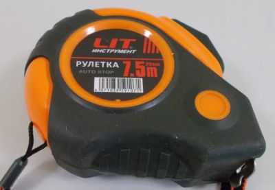 Лот: 19797134. Фото: 1. Рулетка ХК LIT 7,5м*25мм, автостоп... Разное