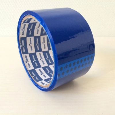 Лот: 5988780. Фото: 1. 🔵 Скотч синий 50 мм х 40 м... Клеи, герметики, пена монтажная, клейкие ленты