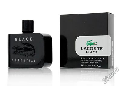 Лот: 4276841. Фото: 1. Essential Black от Lacoste 125ml. Мужская парфюмерия