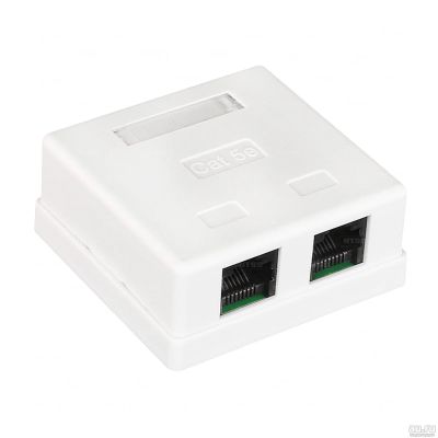Лот: 18565715. Фото: 1. Настенная розетка RJ45/8P8C 2... Электроустановочные изделия