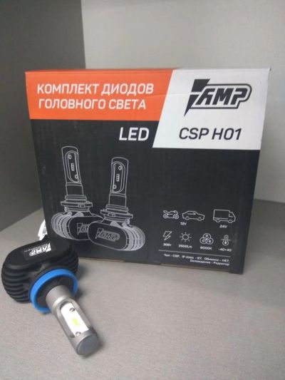 Лот: 10704315. Фото: 1. Диод головного света H11 AMP... Оптика и освещение