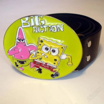 Лот: 922223. Фото: 1. Ремень SpongeBob. Ремни, пояса