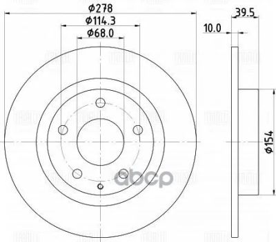 Лот: 24853593. Фото: 1. Тормозной Диск (Комплект) Mazda... Тормозная система