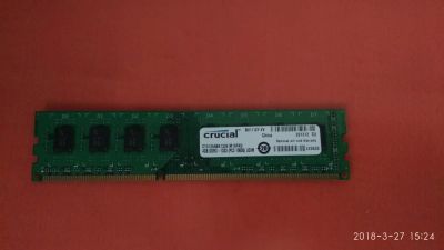 Лот: 11249694. Фото: 1. Crucial 4Gb DDR 3. Оперативная память