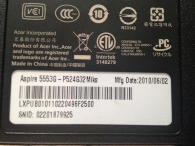 Лот: 3899455. Фото: 1. Acer Aspire 5553G-p524g32Miks. Ноутбуки
