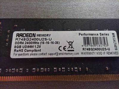 Лот: 17739360. Фото: 1. 8GB DDR4 AMD Radeon Memory 2400mhz... Оперативная память