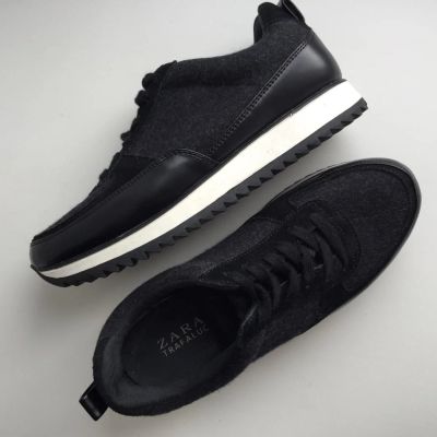 Лот: 7313693. Фото: 1. Кроссовки Zara фетр /размер 39... Кеды, кроссовки, слипоны