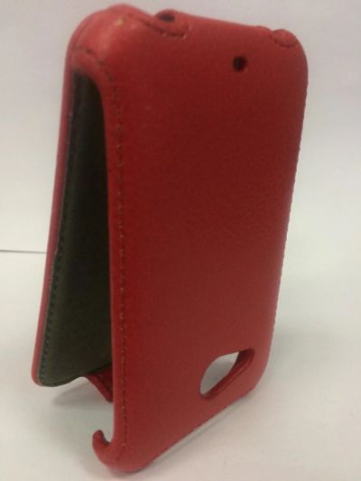 Лот: 9692917. Фото: 1. Чехол-книжка HTC Desire 200 Красный... Чехлы, бамперы
