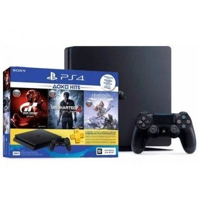 Лот: 14329928. Фото: 1. С играми! Playstation 4 + 1 геймпад... Игровые приставки, консоли