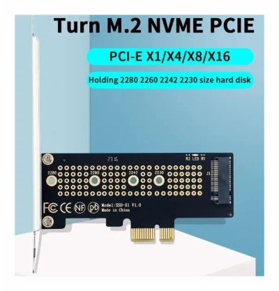 Лот: 21574071. Фото: 1. Адаптер NVMe для SSD m.2 в слот... Платы расширения, контроллеры, доп. порты