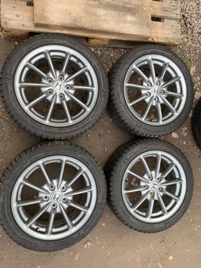 Лот: 14597004. Фото: 1. Honda Enkei R17 + Michelin x-ice2... Шины на дисках