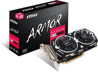 Лот: 14545576. Фото: 1. MSI AMD Radeon RX 570 8GB. Видеокарты