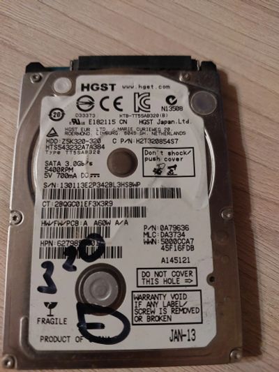 Лот: 23573606. Фото: 1. Hdd. Жёсткие диски (HDD)