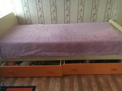 Лот: 9954475. Фото: 1. Детская кровать + матрас. Детские кровати и кроватки