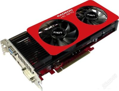 Лот: 1159499. Фото: 1. Palit Radeon HD 4870 Sonic Dual... Видеокарты