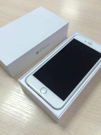 Лот: 8624722. Фото: 1. iPhone 6 Plus, Silver, 64Gb. Смартфоны