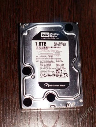 Лот: 2464158. Фото: 1. HDD 1Tb SATA-II Western Digital... Жёсткие диски (HDD)