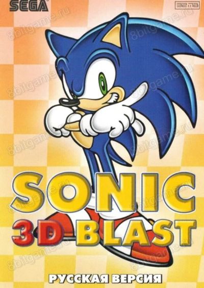 Лот: 13344435. Фото: 1. SONIC 3D BLAST Картридж Sega... Игры для консолей