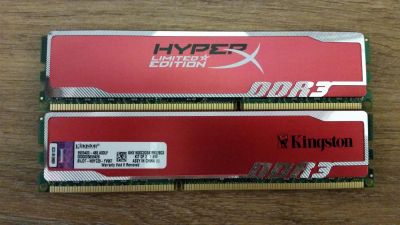 Лот: 7339005. Фото: 1. Память DDR3 4096MBx2 1600MHz Kingston... Оперативная память