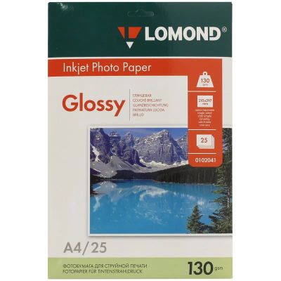 Лот: 25010709. Фото: 1. Бумага Lomond 130 г/м2, A4, глянцевая... Бумага