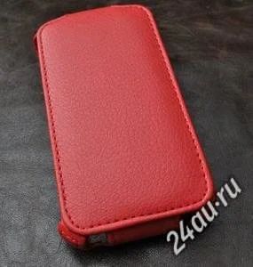 Лот: 3796394. Фото: 1. Чехол - книжка HTC Desire SV Красный. Чехлы, бамперы