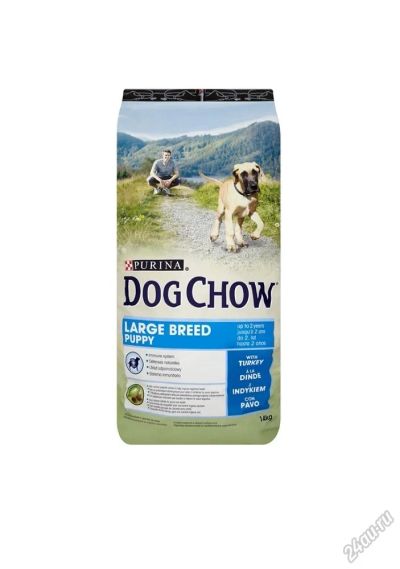 Лот: 5579527. Фото: 1. Корм Dog Chow Large Breed Puppy... Корма