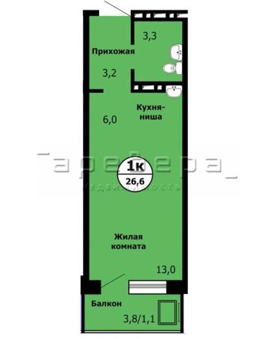Лот: 20029504. Фото: 1. 1-комнатная квартира на пр-кт... Квартиры, студии