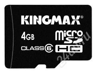 Лот: 297320. Фото: 1. Micro SD 4Gb KingMax. Карты памяти