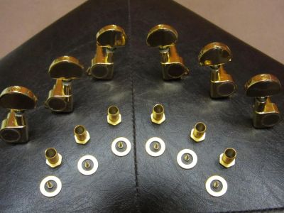 Лот: 8952010. Фото: 1. Колки для гитары металл (золотые... Аксессуары, комплектующие