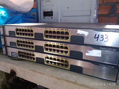 Лот: 15601814. Фото: 1. Cisco Catalyst WS-3750 series... Коммутаторы