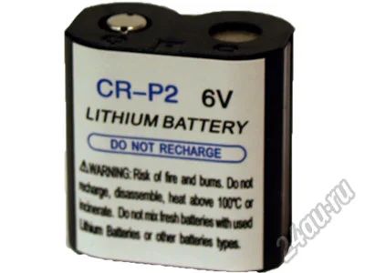 Лот: 5924520. Фото: 1. Батарейка CR-P2 Daewoo 6V lithium... Батарейки, аккумуляторы, элементы питания