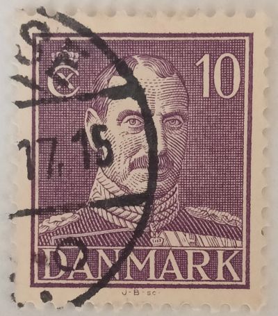 Лот: 25256423. Фото: 1. Марки_Дании, Стандарт, 10 эре... Марки