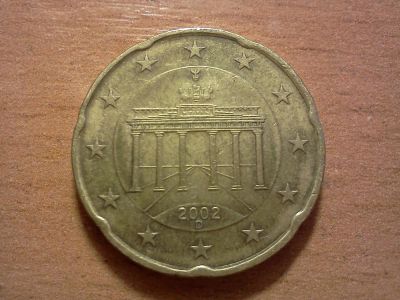 Лот: 6308711. Фото: 1. 20 евроцентов германия. Германия и Австрия