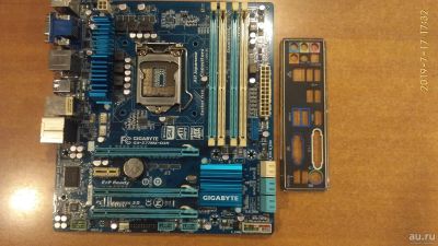 Лот: 14112905. Фото: 1. материнская плата LGA1155 Gigabyte... Материнские платы
