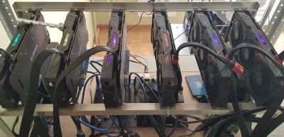 Лот: 17684203. Фото: 1. Майнинг риг на 6 видеокарт Gigabyte... Майнинг фермы, товары для майнинга
