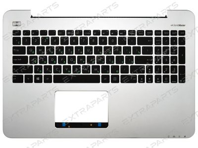 Лот: 17211512. Фото: 1. Топ-панель Asus X555LN серебро... Клавиатуры для ноутбуков