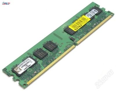 Лот: 83633. Фото: 1. 2 планки Kingston DIMM DDR2 1Gb... Оперативная память