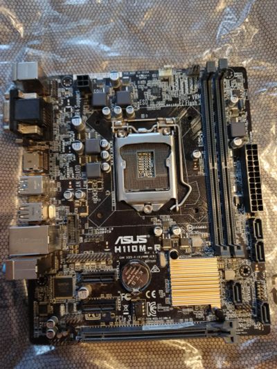 Лот: 19545541. Фото: 1. Материнская плата ASUS H110M-R. Материнские платы