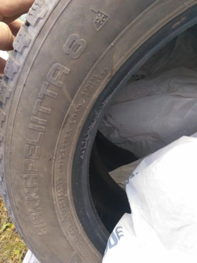 Лот: 12534917. Фото: 1. Шины R17 225/55 Nokian Hakkapeliitta8. Шины