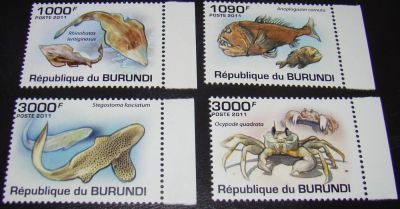 Лот: 10450168. Фото: 1. Бурунди 2011 MNH пс рыбы. Марки