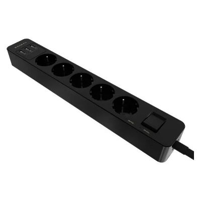 Лот: 25324501. Фото: 1. Удлинитель Harper UCH-550 Black. Удлинители, тройники, сетевые фильтры