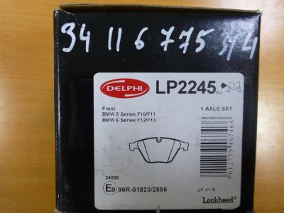 Лот: 11071333. Фото: 1. Колодки тормозные BMW 5-Series... Тормозная система