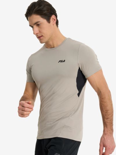 Лот: 24848581. Фото: 1. Футболка мужская FILA, Серый. Другое (спортивная одежда)