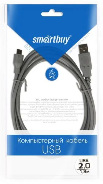 Лот: 5348386. Фото: 1. Дата-кабель USB -micro USB, 1... Дата-кабели, переходники