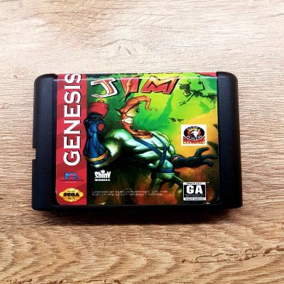 Лот: 16949940. Фото: 1. Картридж для Sega. Червяк Джим... Игры для консолей