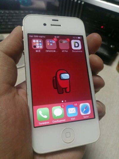 Лот: 16969735. Фото: 1. Iphone 4 В хорошем состоянии... Смартфоны