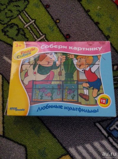 Лот: 9890141. Фото: 1. Кубики пазл (Карлсон) 12шт. Развивающие